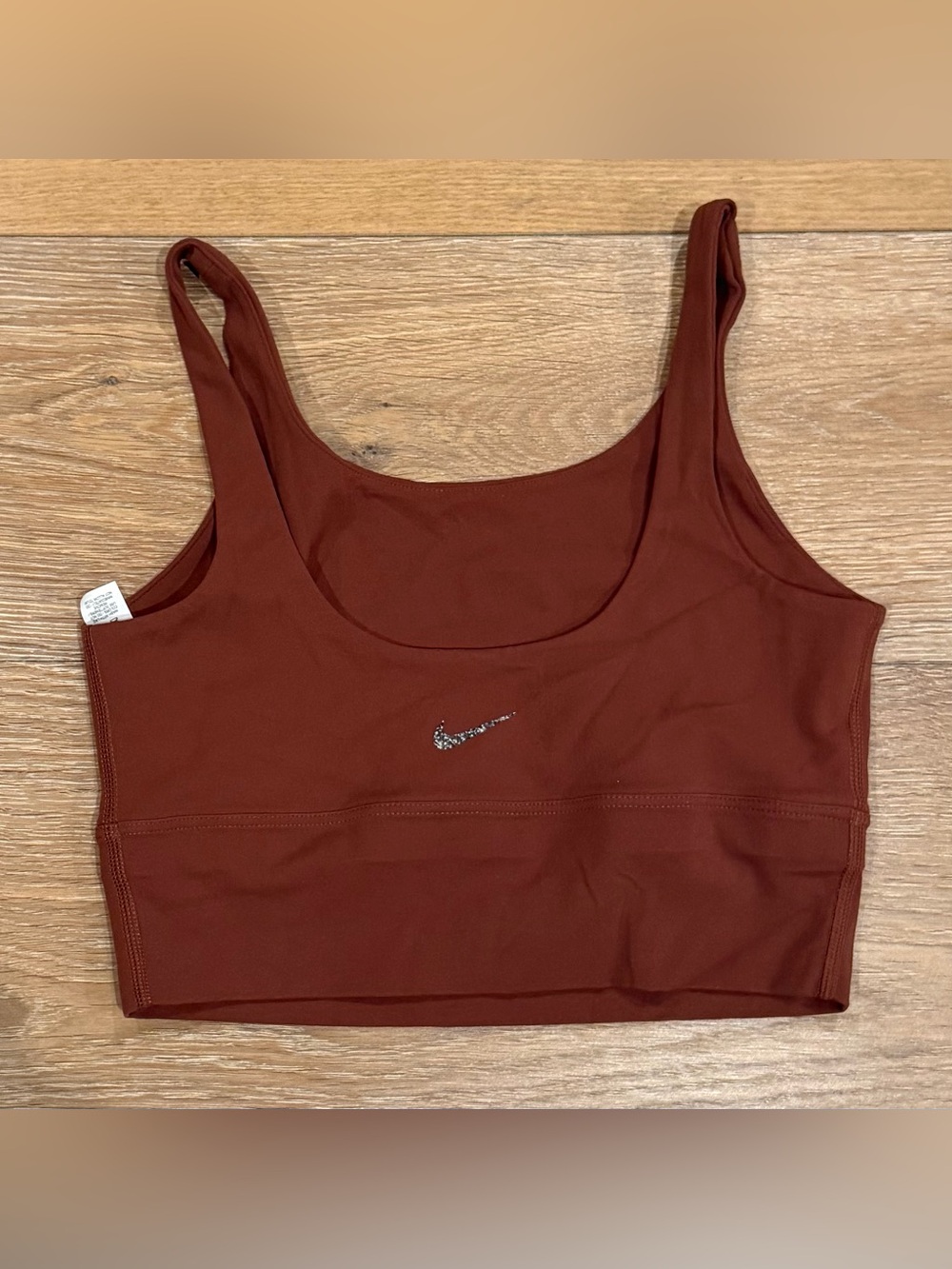 NIKE Brown Deep Tan Sports Bra size S